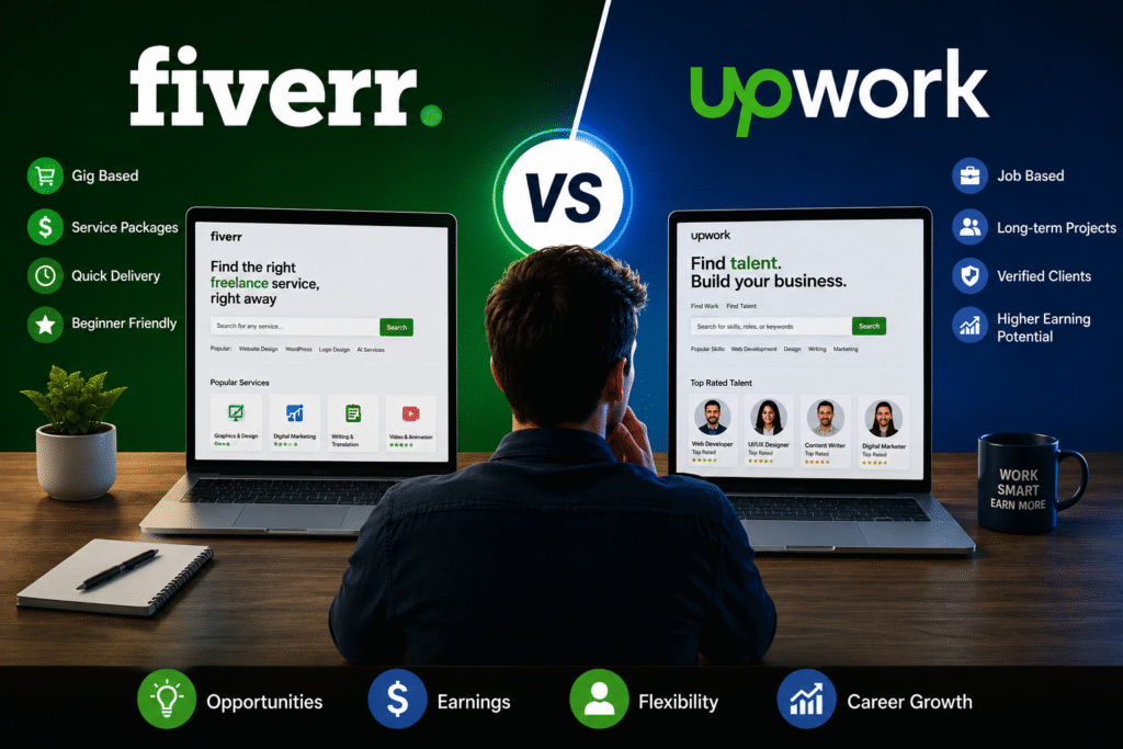 Fiverr vs Upwork for freelancers in 2026